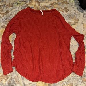 Women's Reddish orange Knit Top